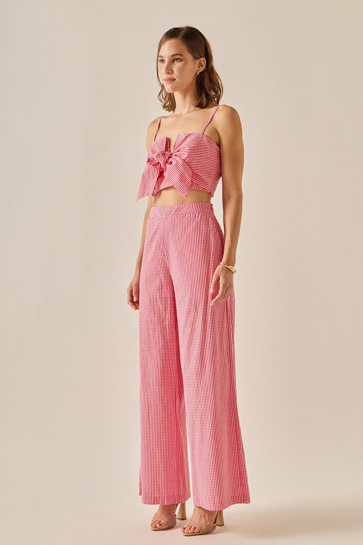 Gingham Culotte Breeze Pants