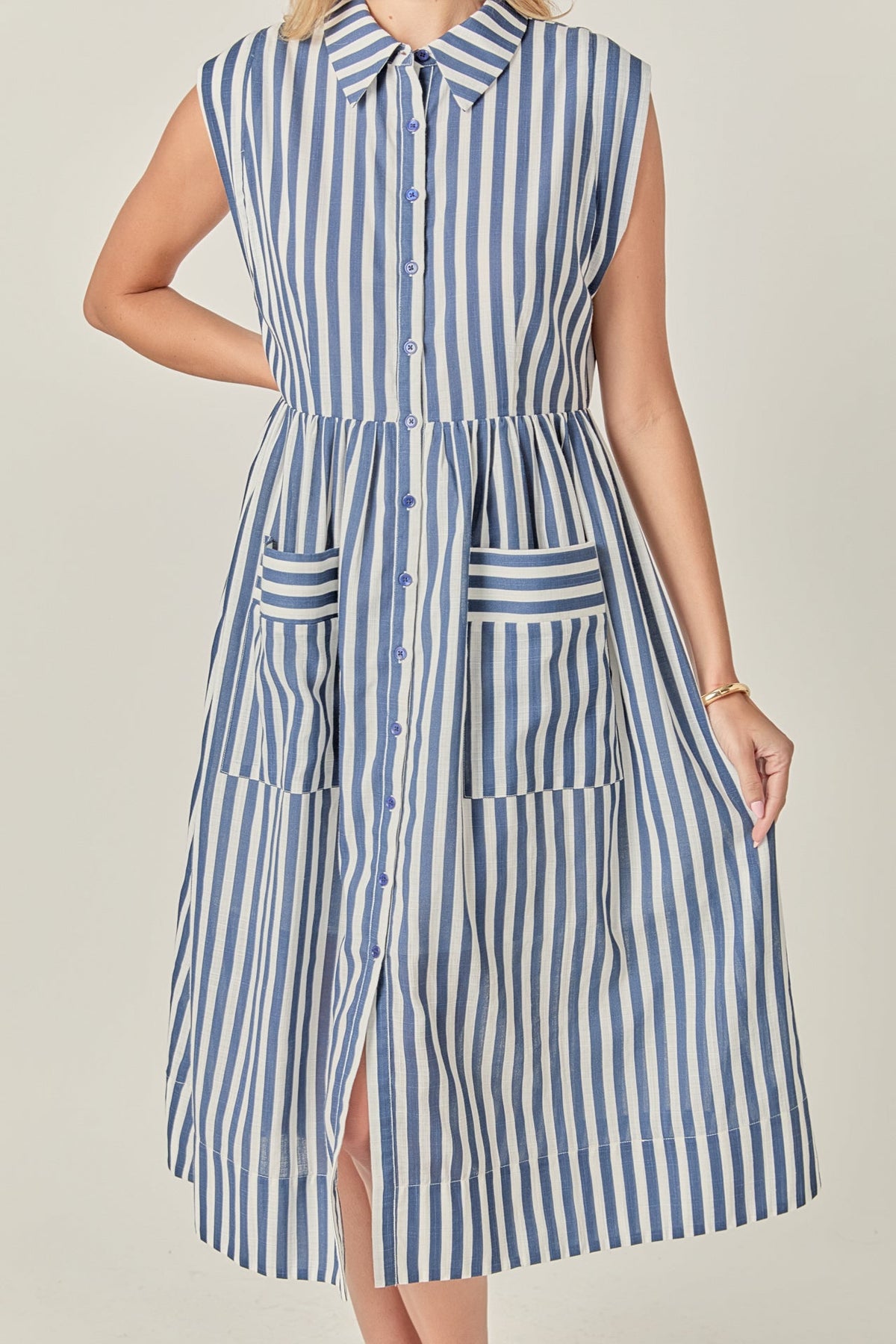 The Seersucker Stripe Midi