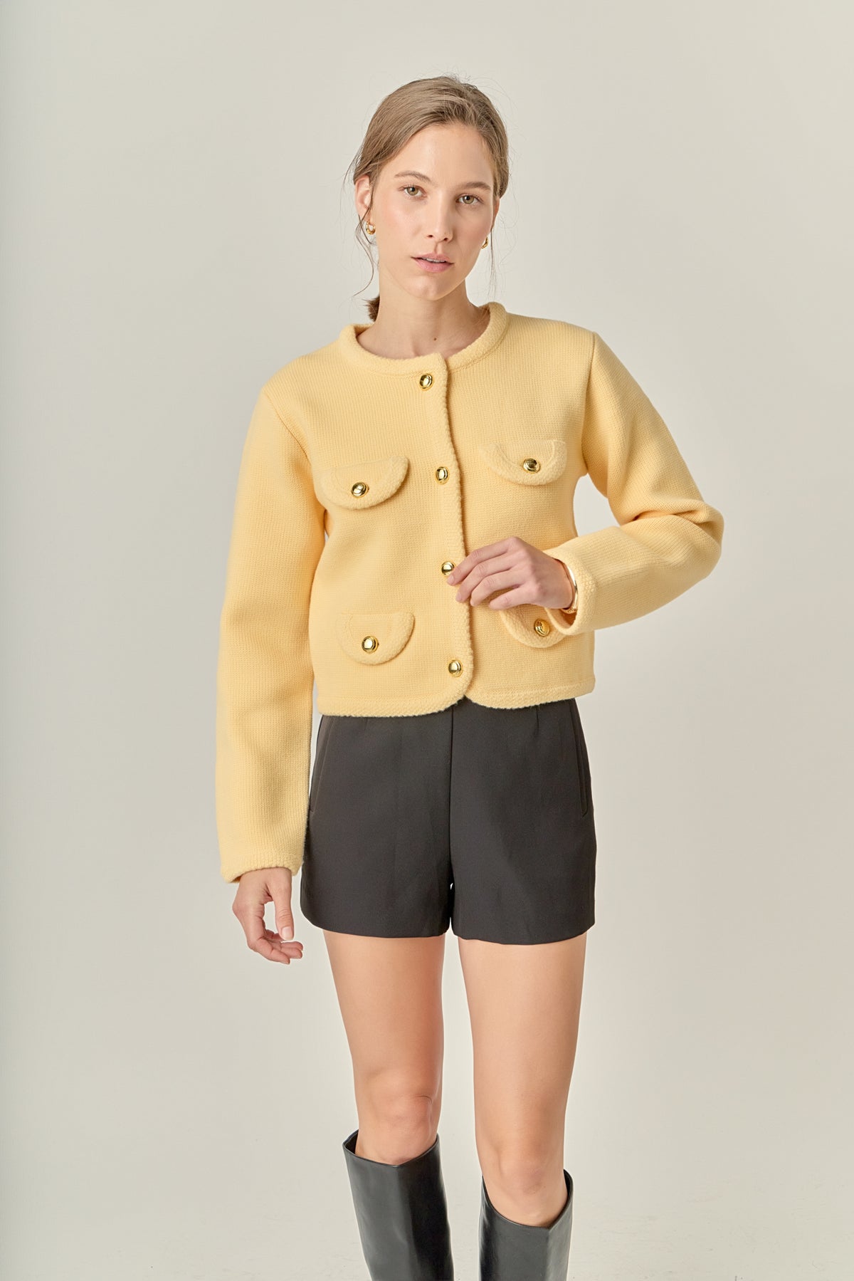 Round Hem Cardigan