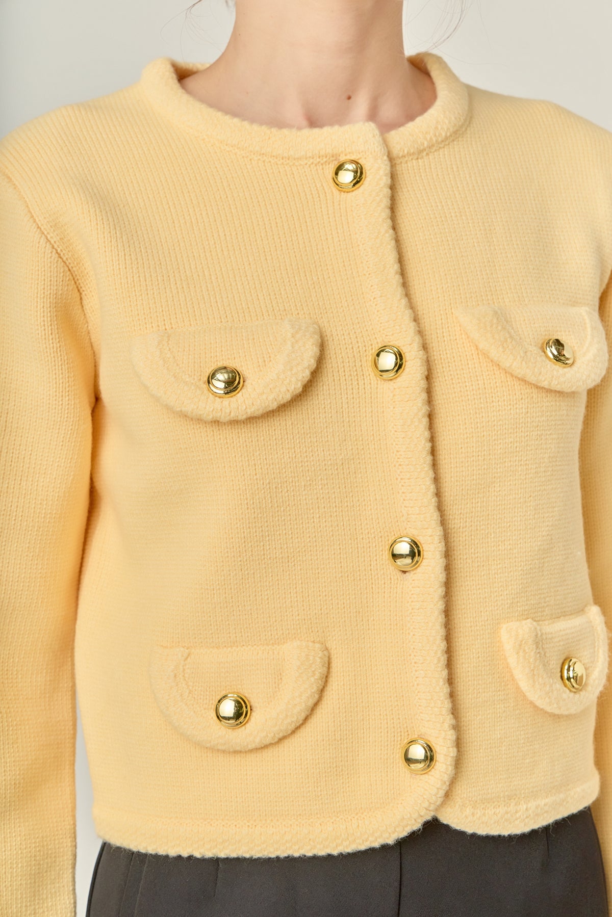 Round Hem Cardigan