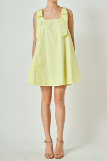 Femme Bow Detail Mini Dress