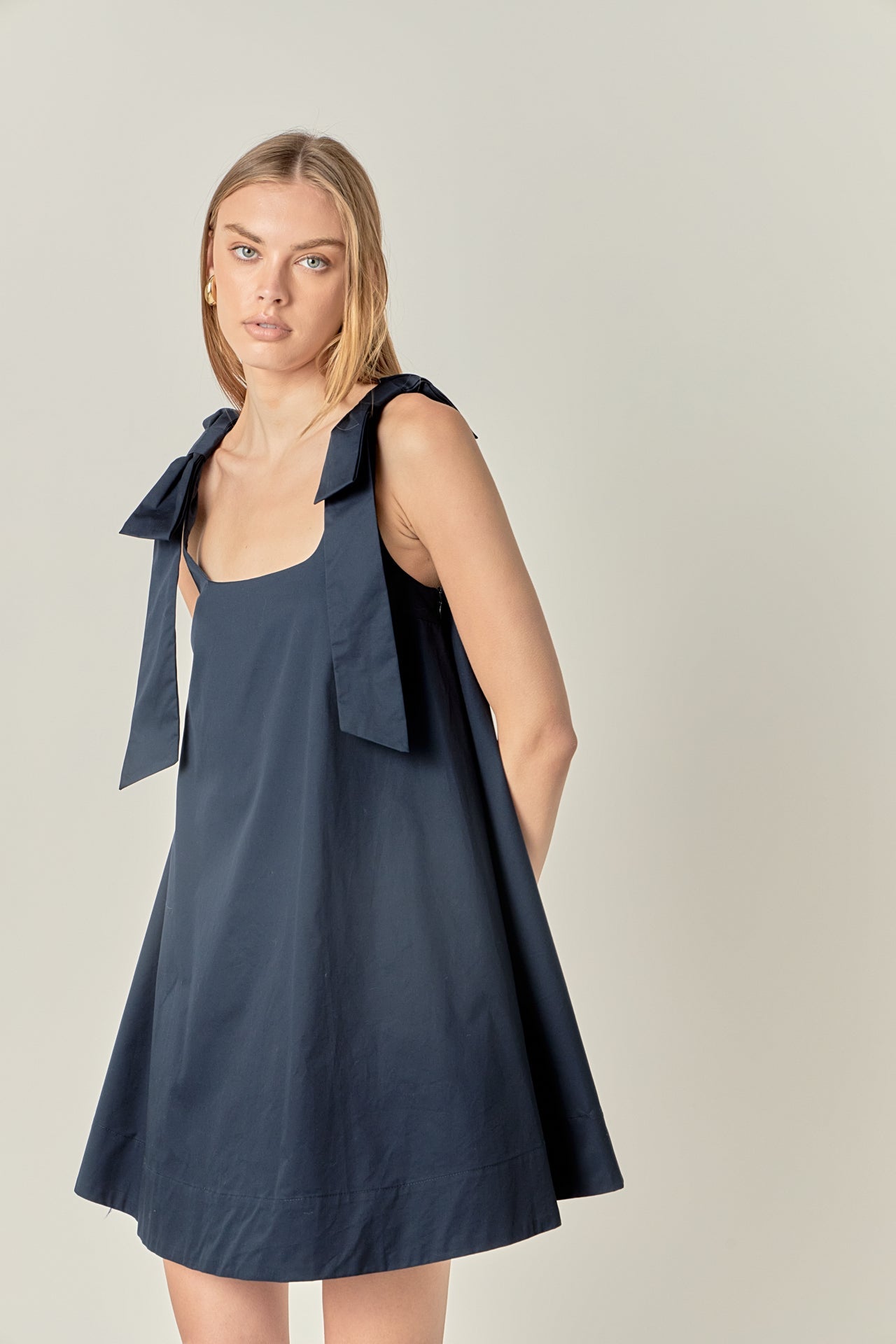 ENGLISH FACTORY - Femme Bow Detail Mini Dress - DRESSES available at Objectrare