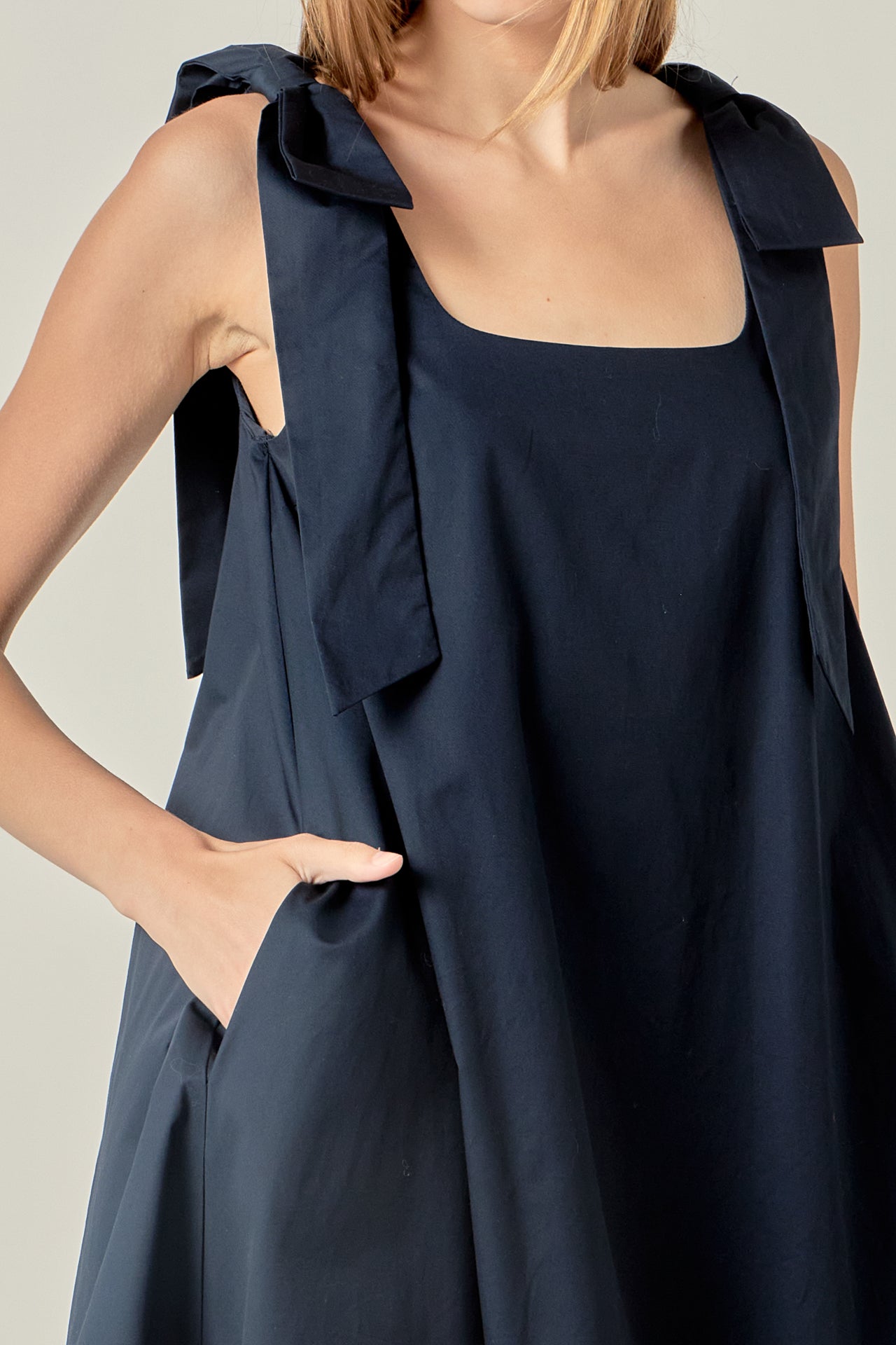 ENGLISH FACTORY - Femme Bow Detail Mini Dress - DRESSES available at Objectrare