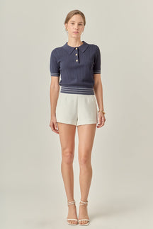 Crochet Short Sleeve Top