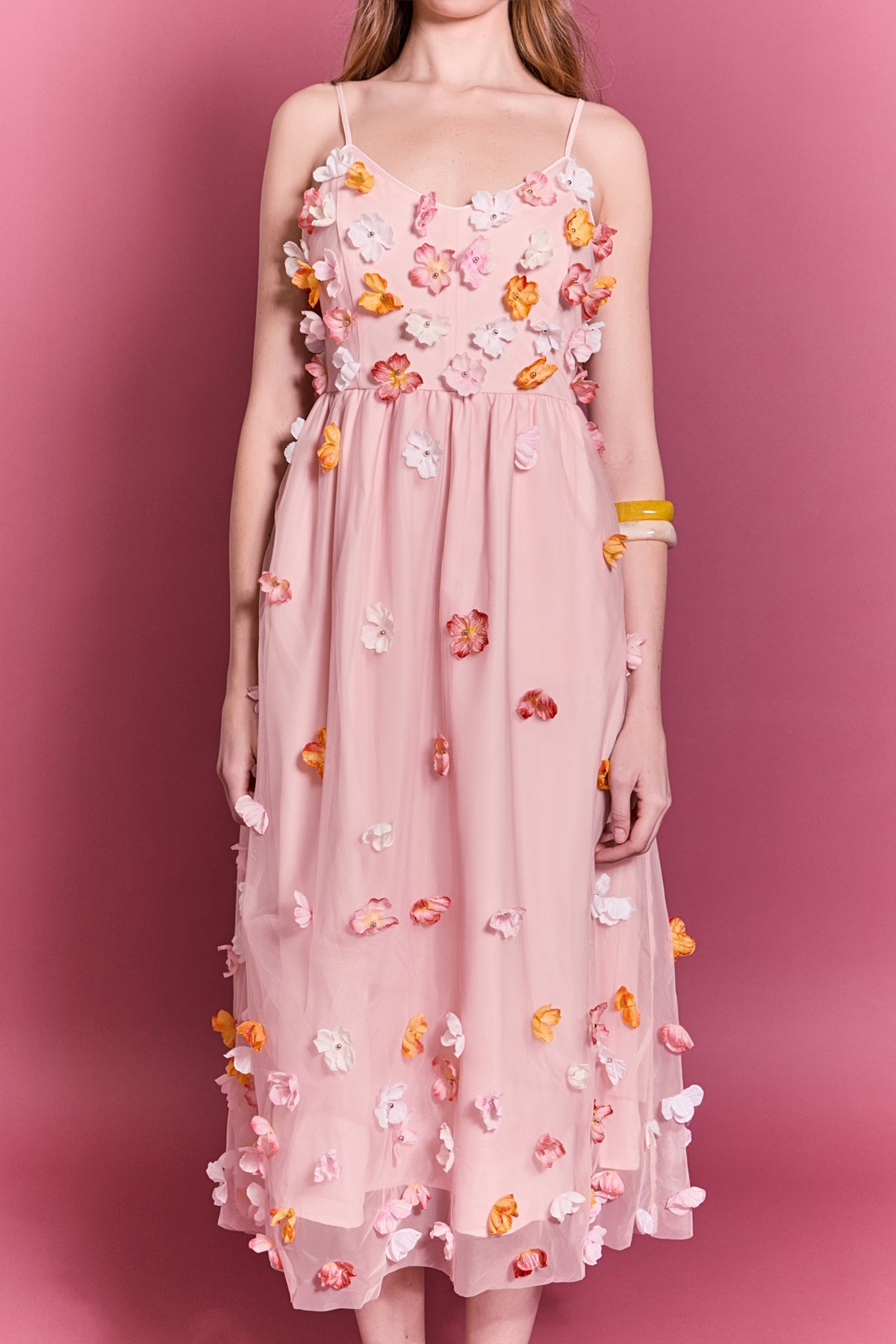 Petal Bloom Midi Dress