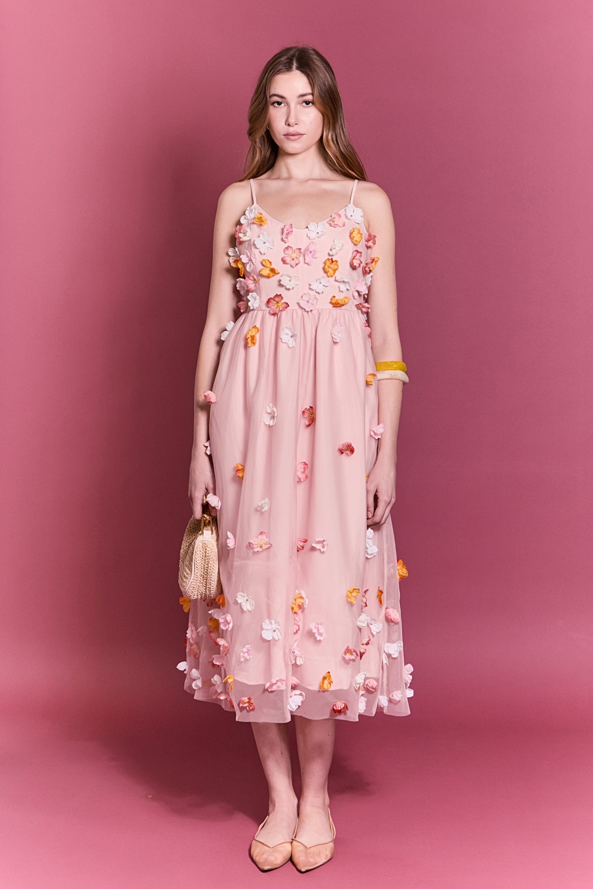 Petal Bloom Midi Dress