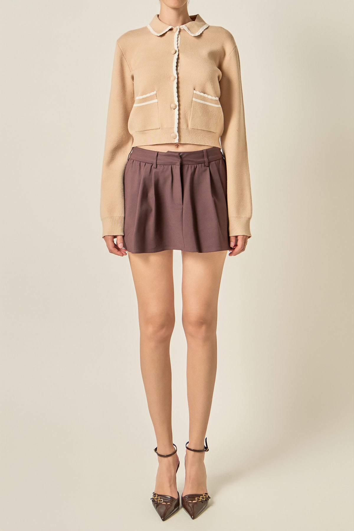 Scalloped Detailed Cardigan