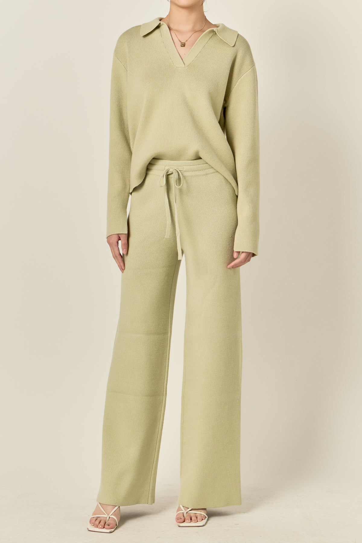String Knit Pants