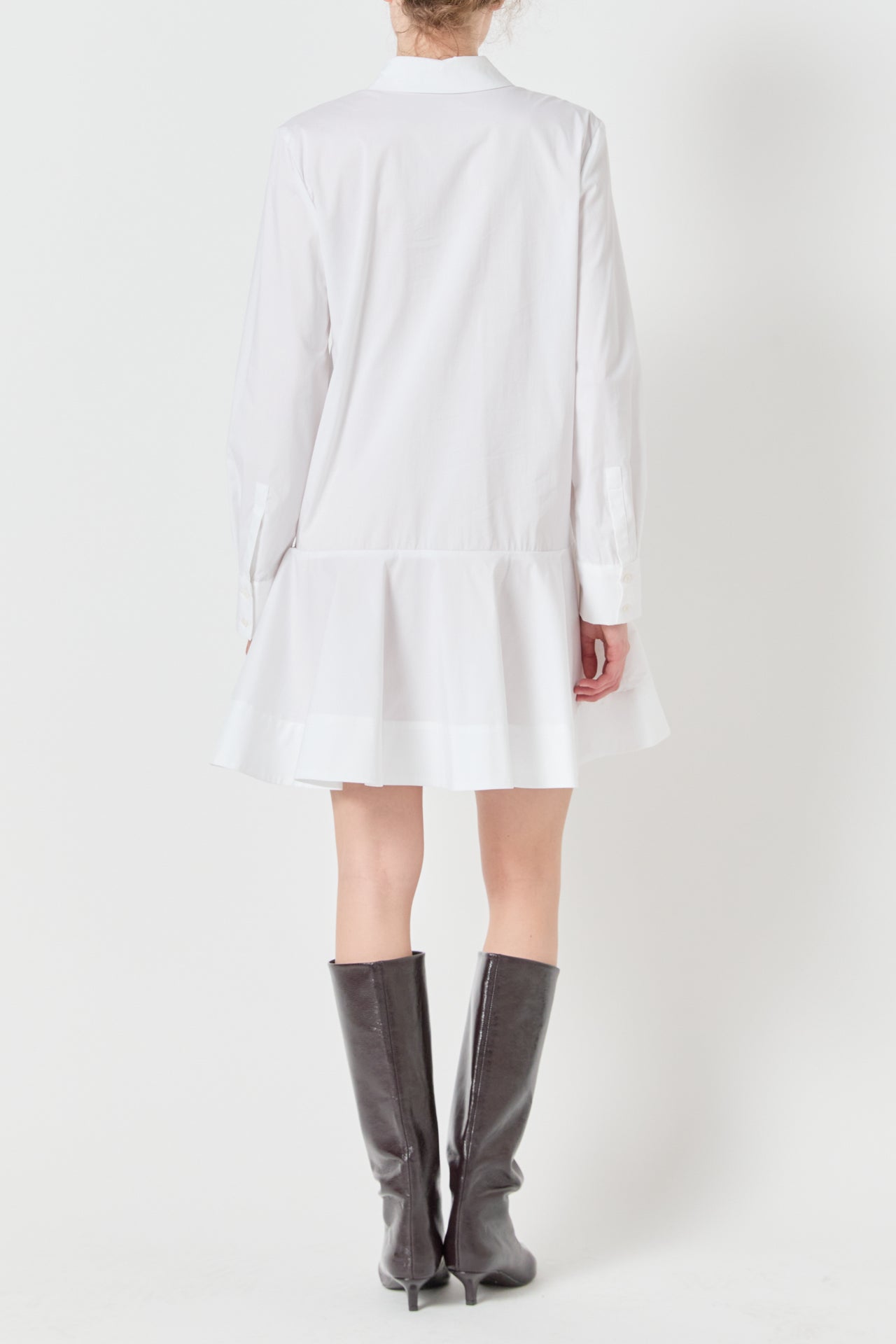 Collared Flare Skirt Dress