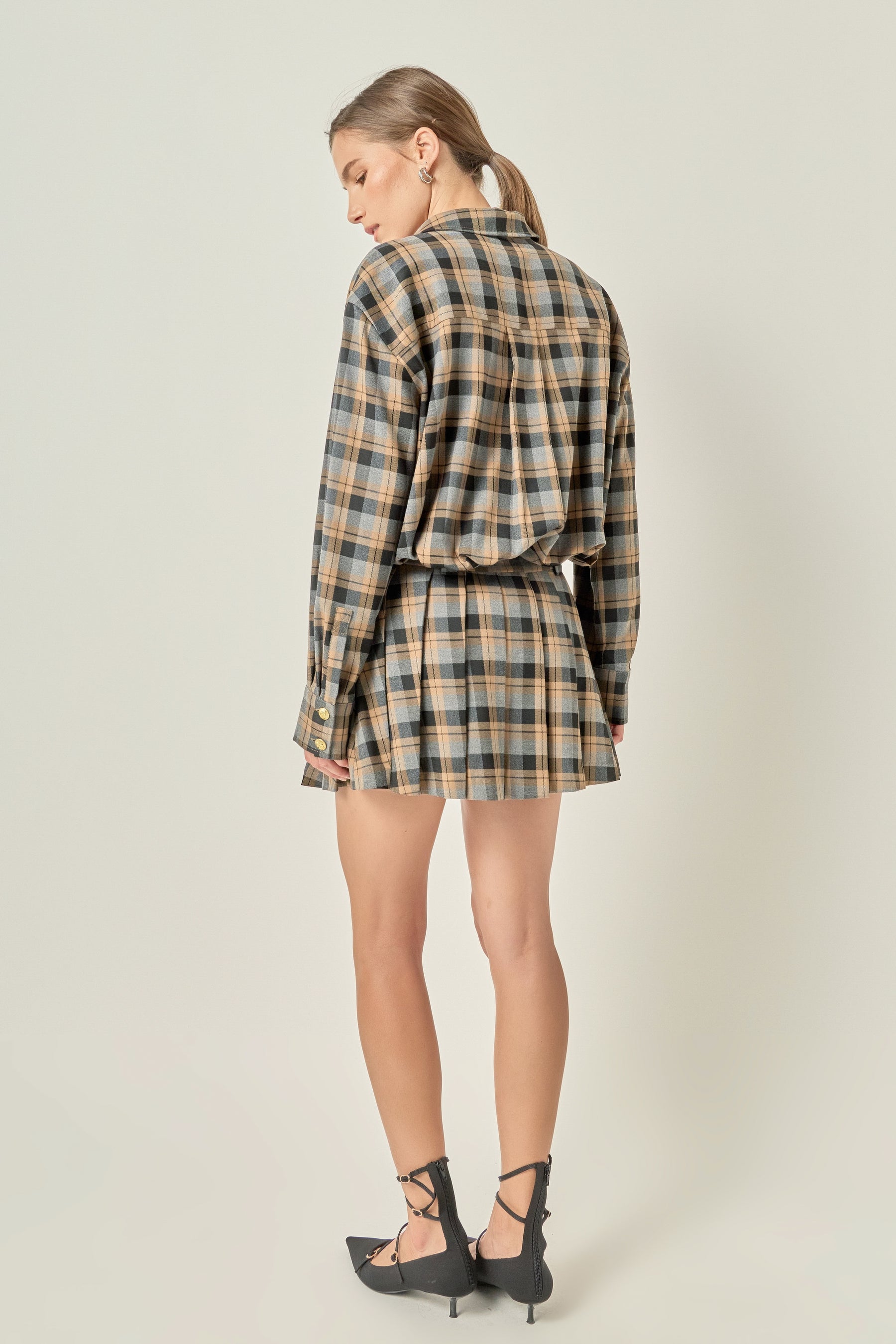 Pleated Mini Skort