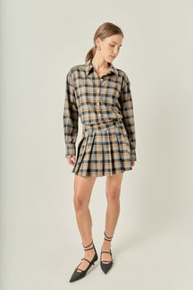 Pleated Mini Skort