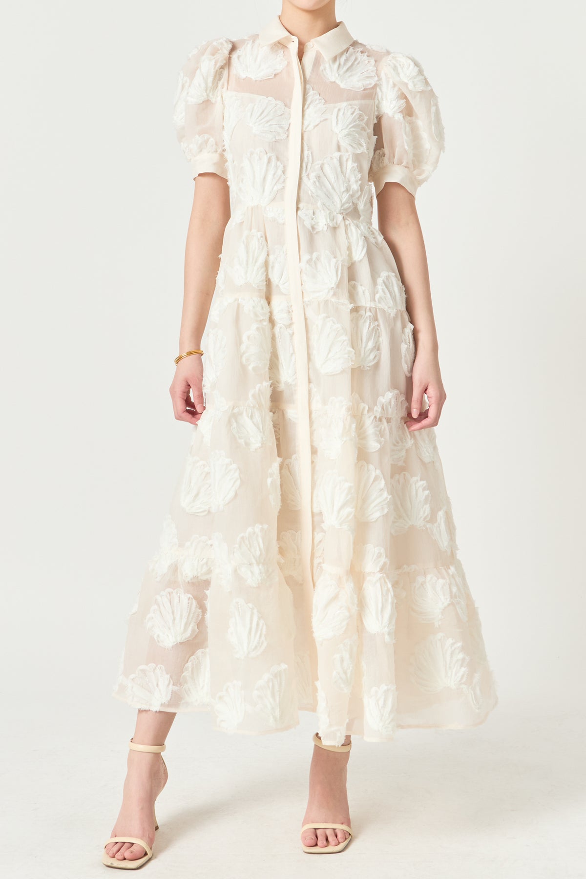 Shell Midi Shirt Dress