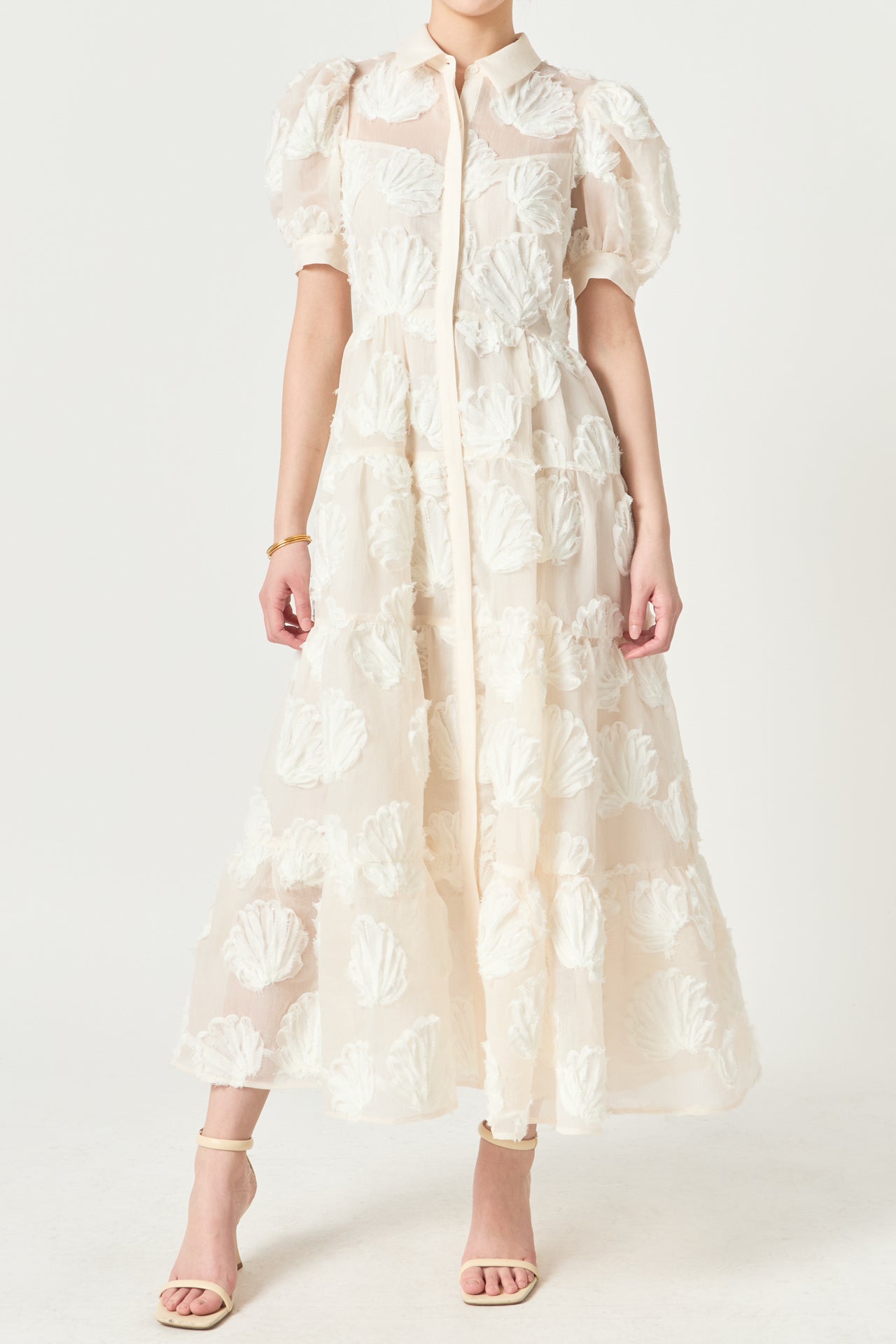 Shell Midi Shirt Dress