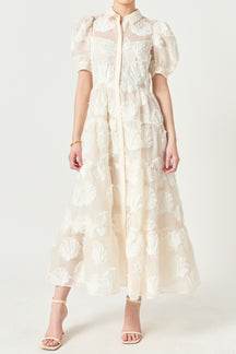 Shell Midi Shirt Dress