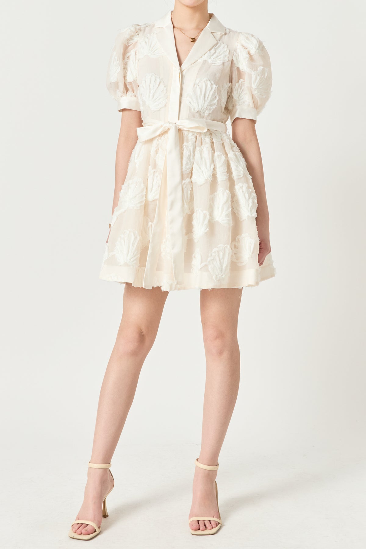 Shell Mini Shirt Dress