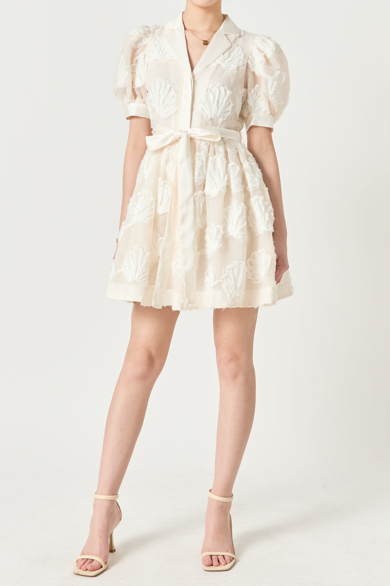 Shell Mini Shirt Dress