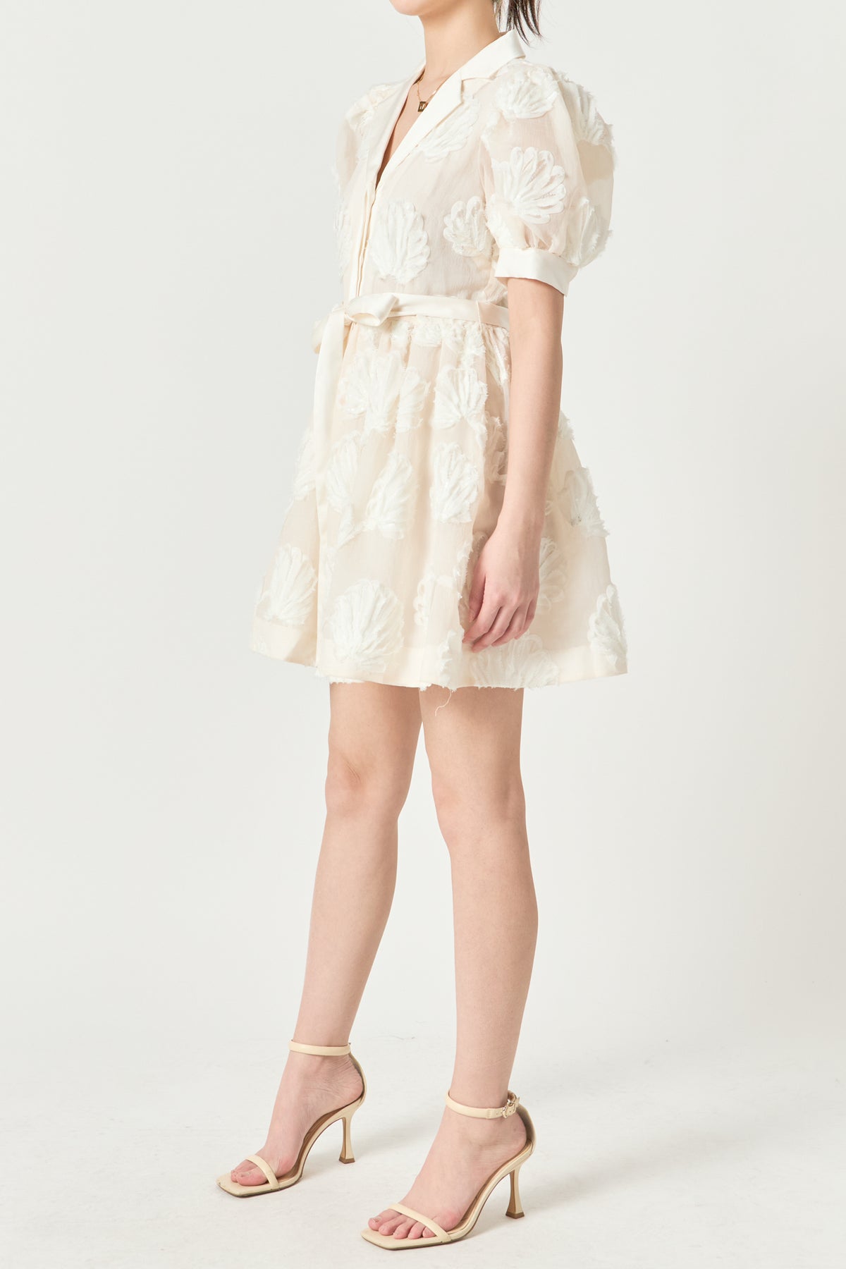 Shell Mini Shirt Dress