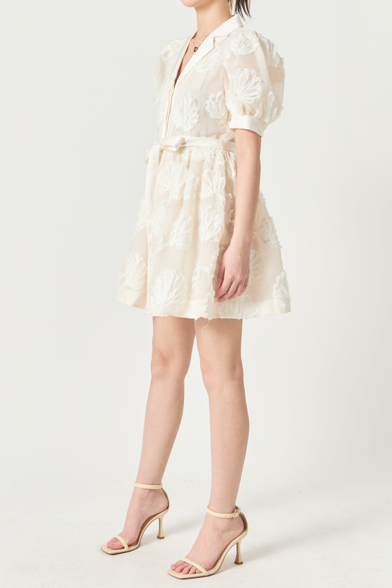 Shell Mini Shirt Dress