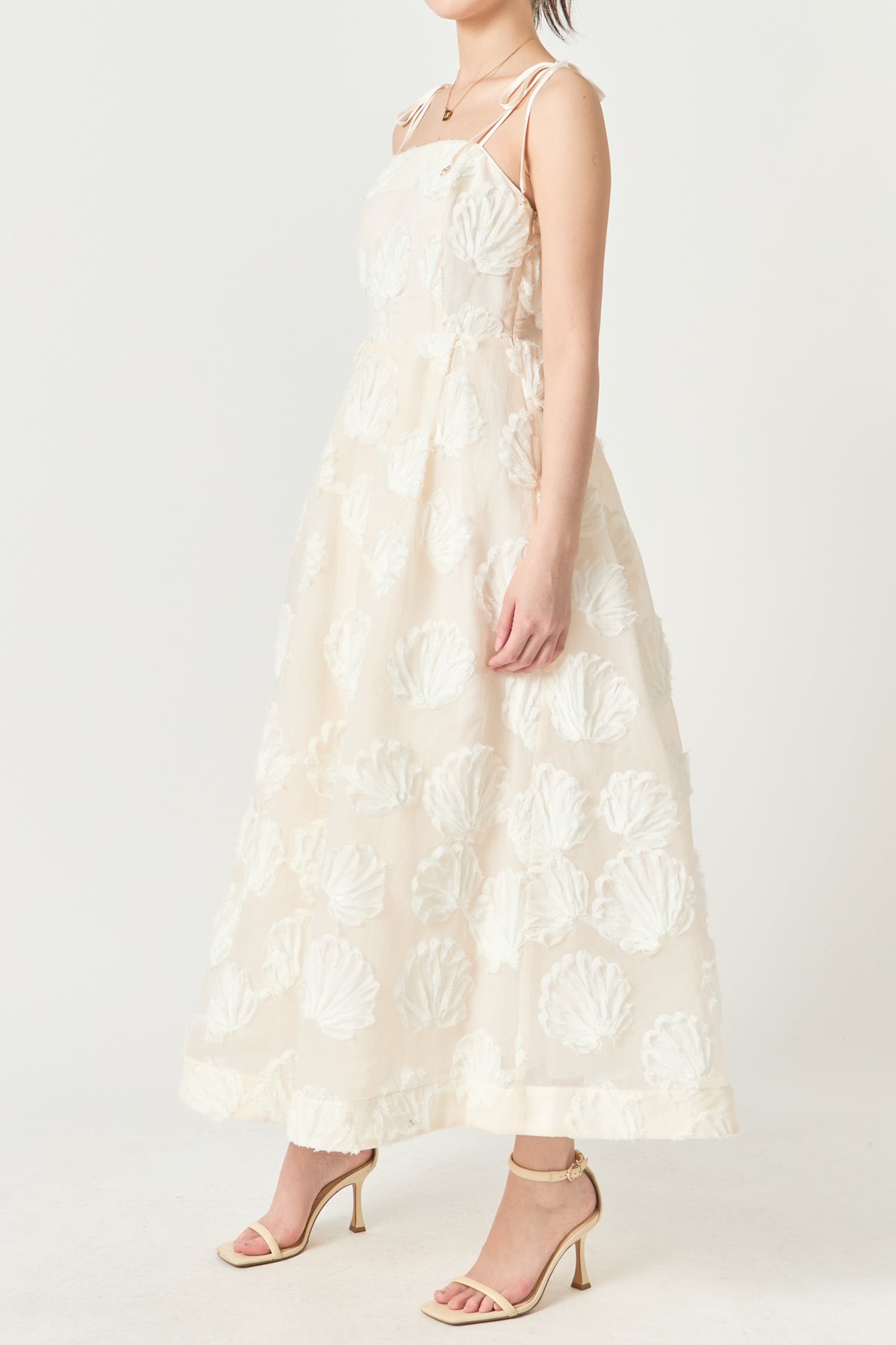 Shell Sleeveless Midi Dress