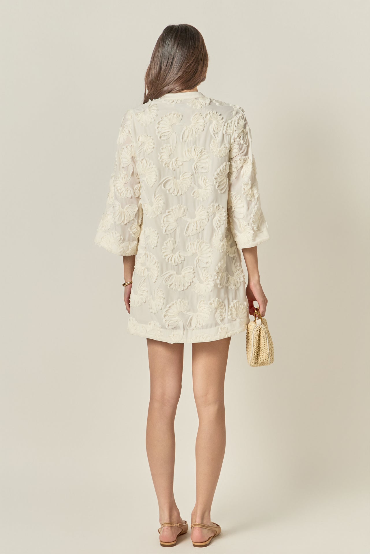 Shell Collar Mini Dress