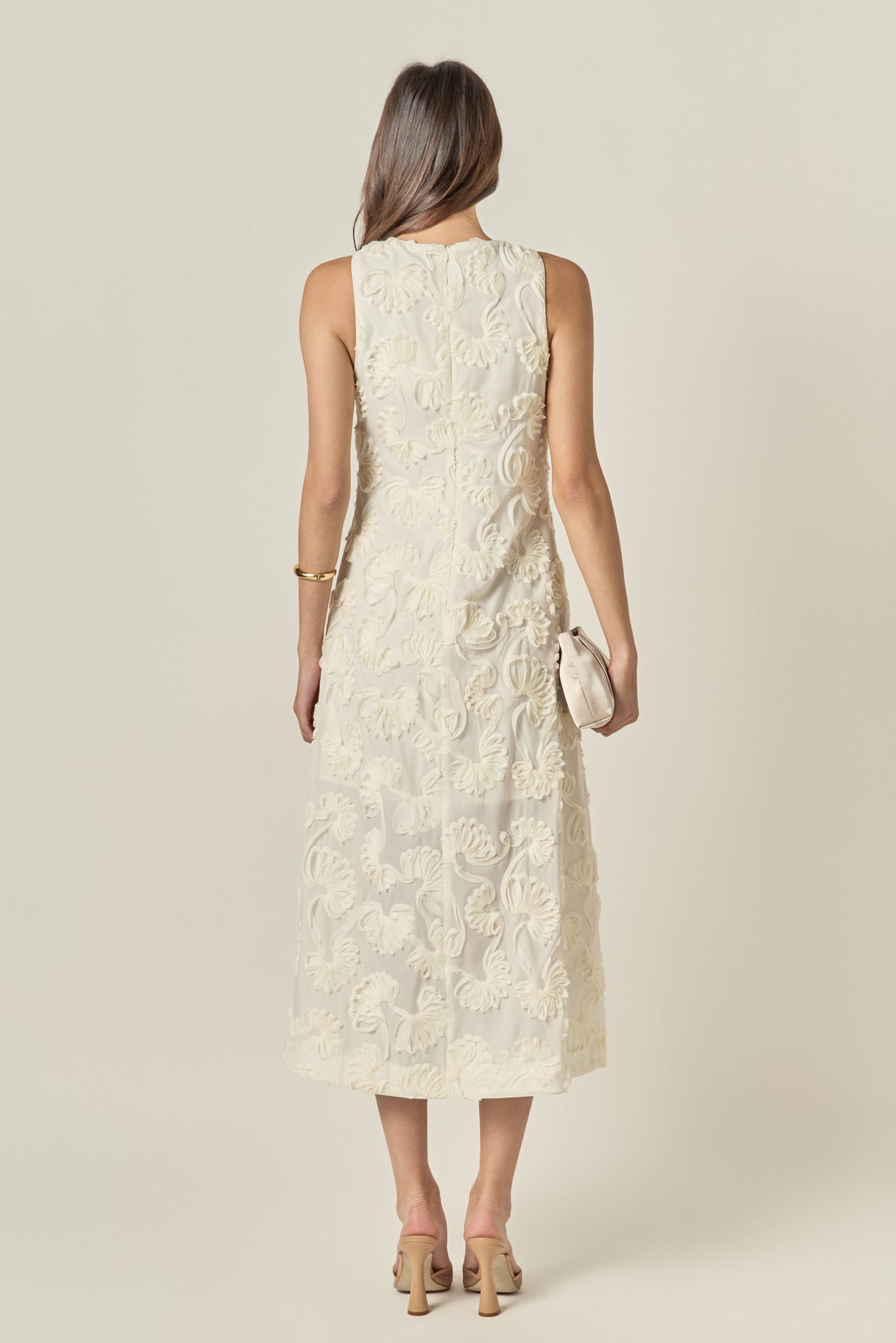 Shell Sleeveless Midi Dress