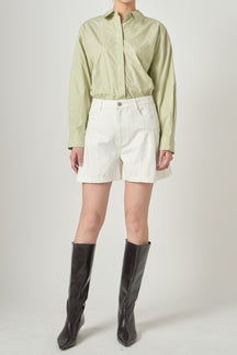 Bow Embroidery Shirt