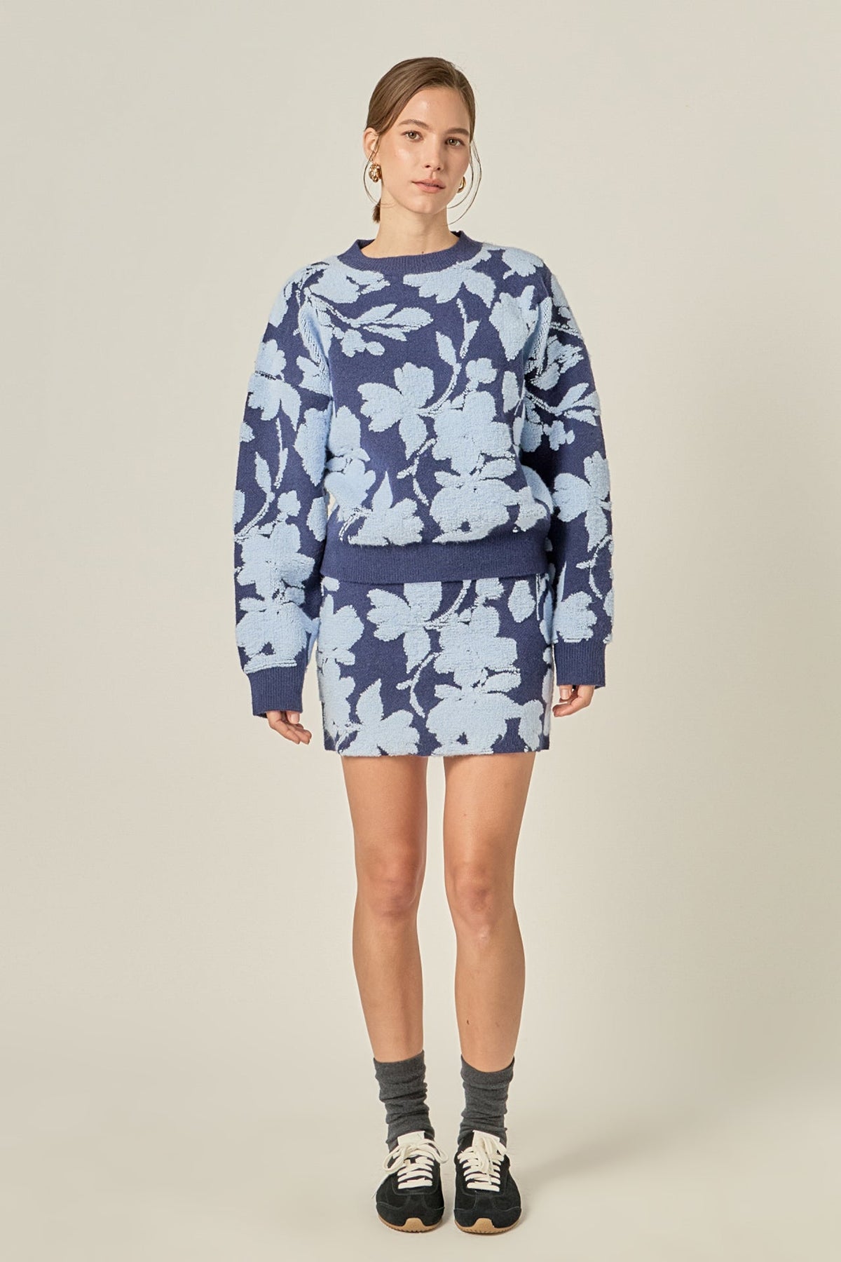 Fuzzy Flower Sweater