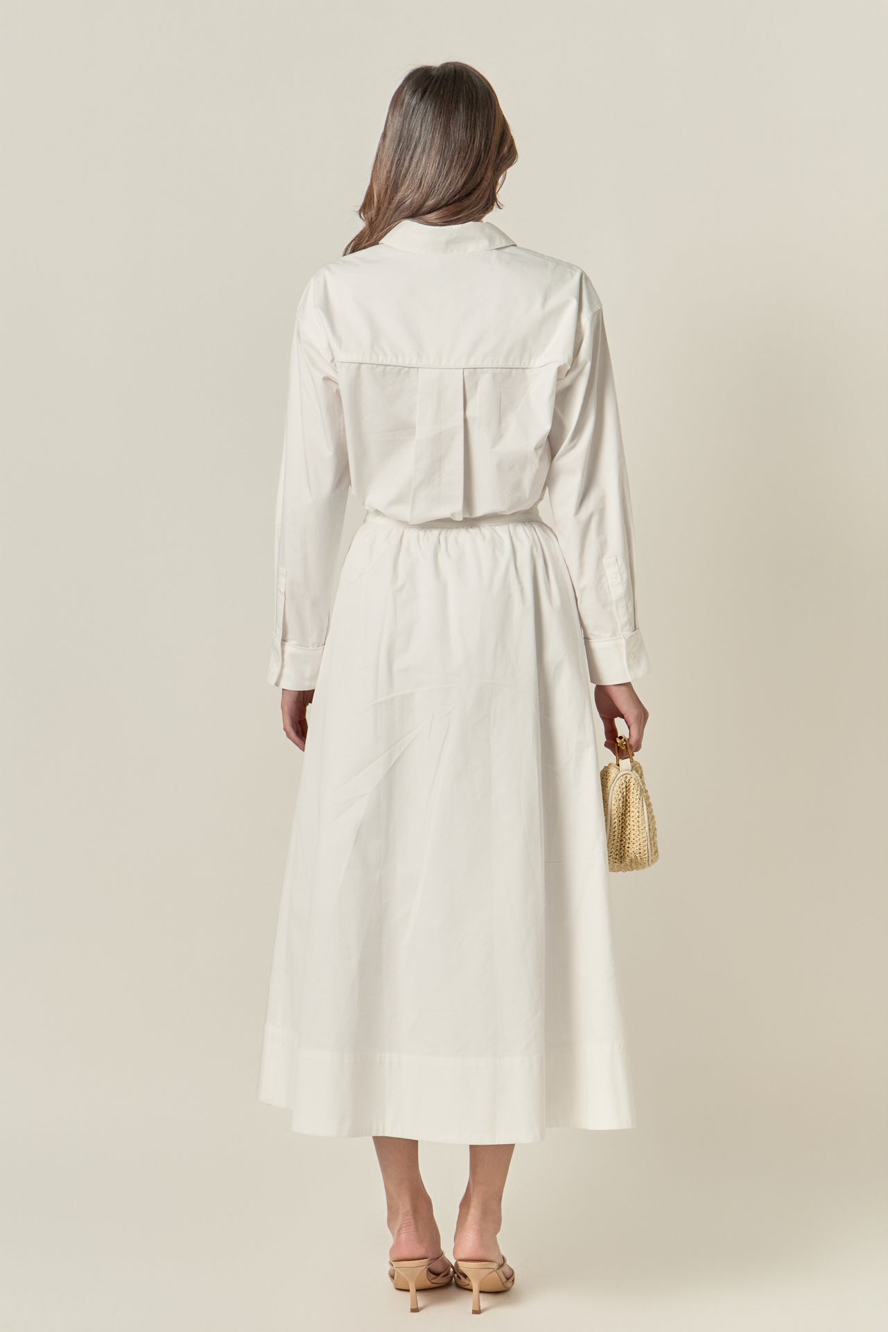 Appliqued Accent Midi Skirt