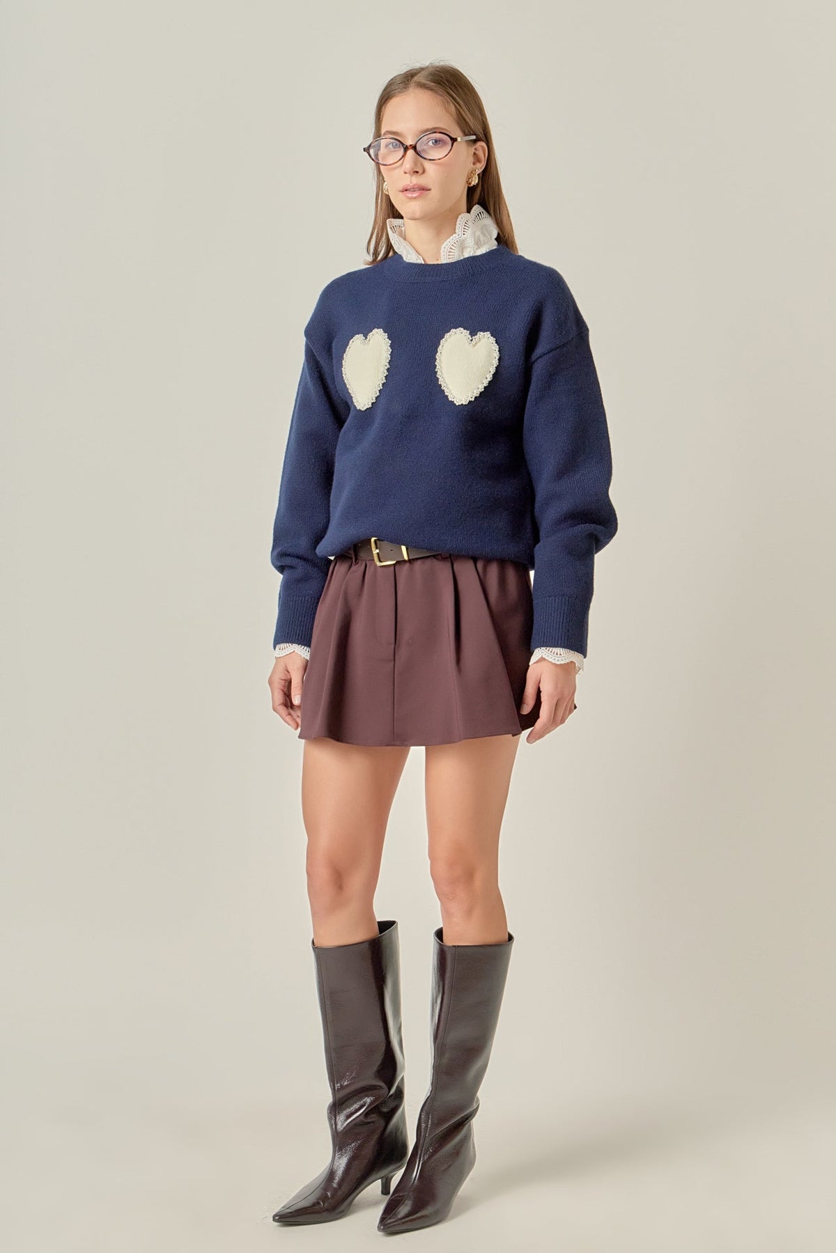 Pearl Heart Sweater