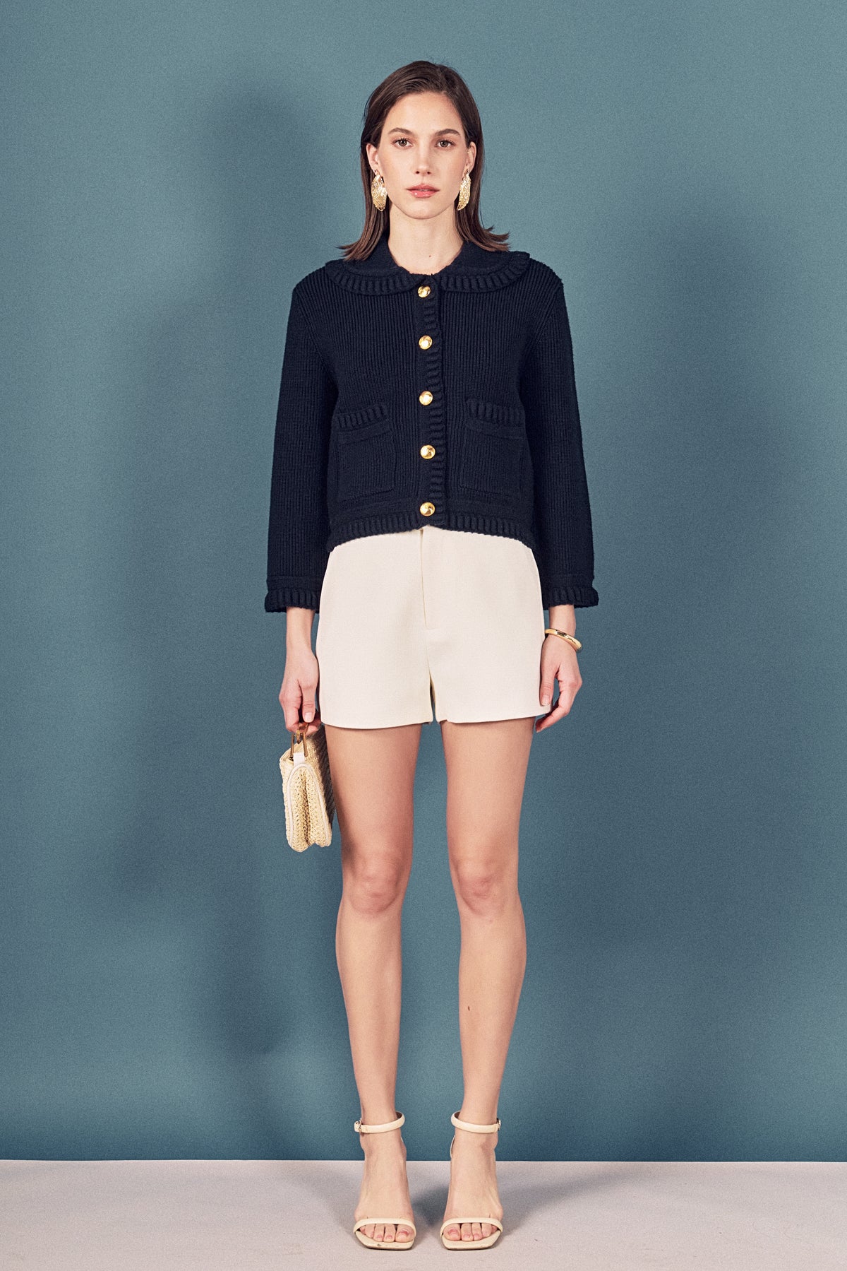 Braided Detail Knitted Cardigan