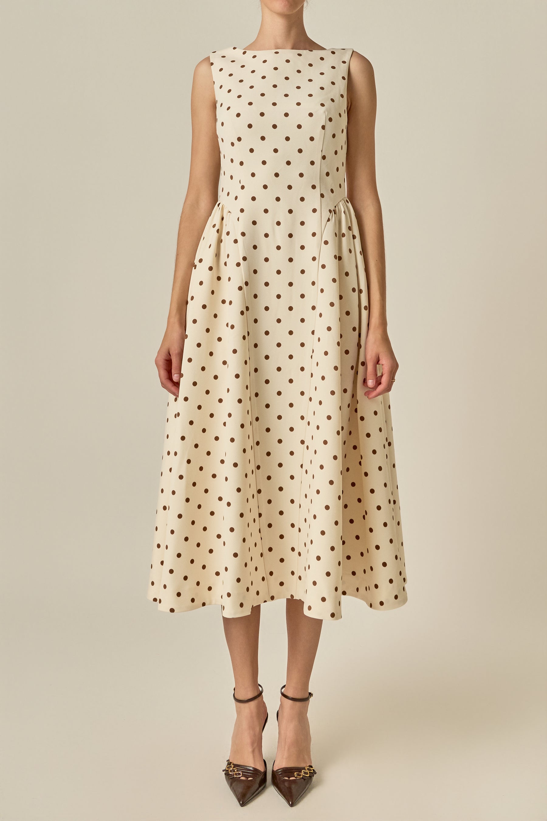 Polka Dot Midi Dress