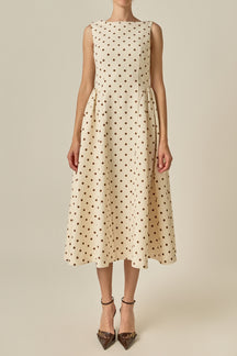 Polka Dot Midi Dress