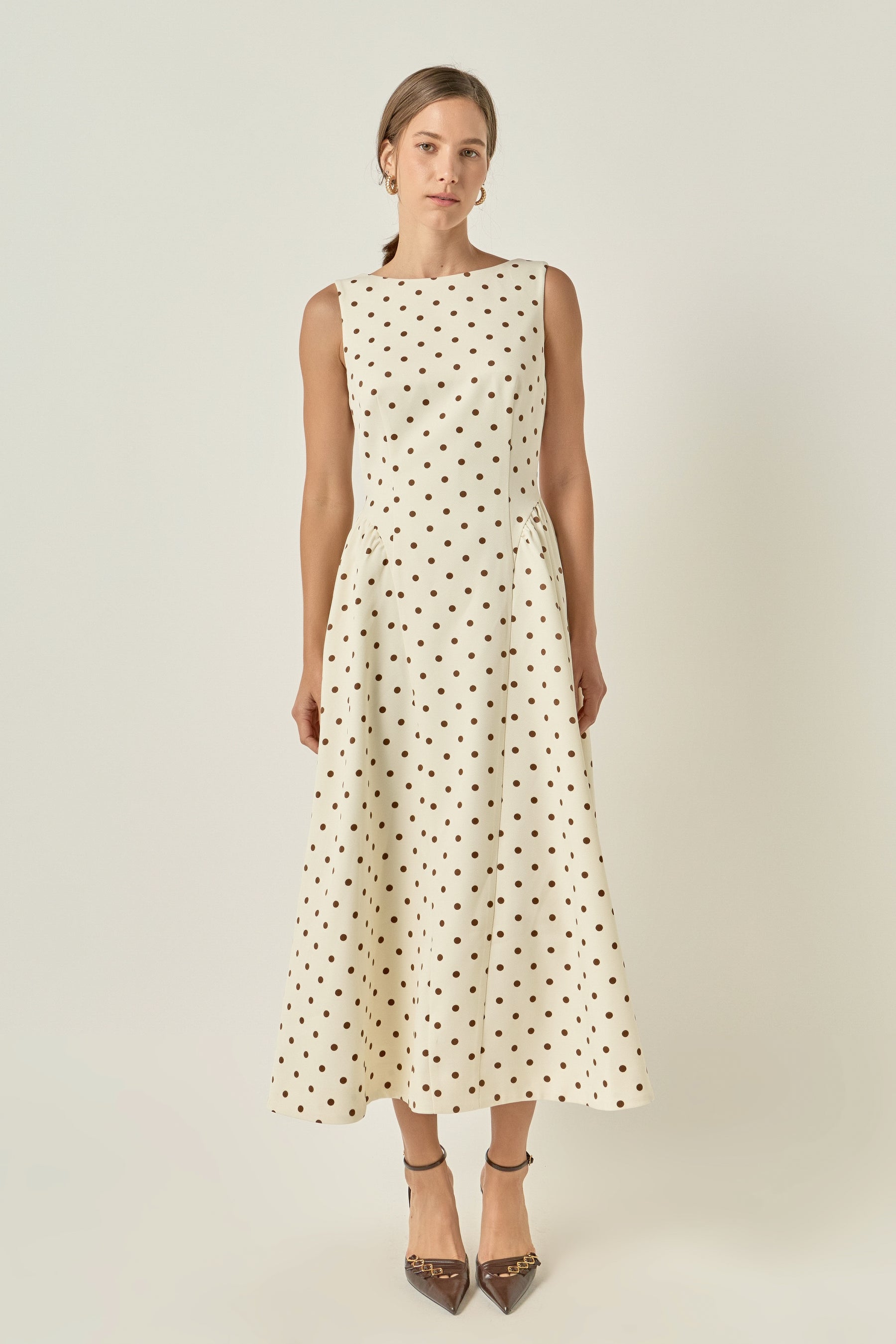 Polka Dot Midi Dress