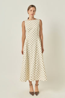 Polka Dot Midi Dress