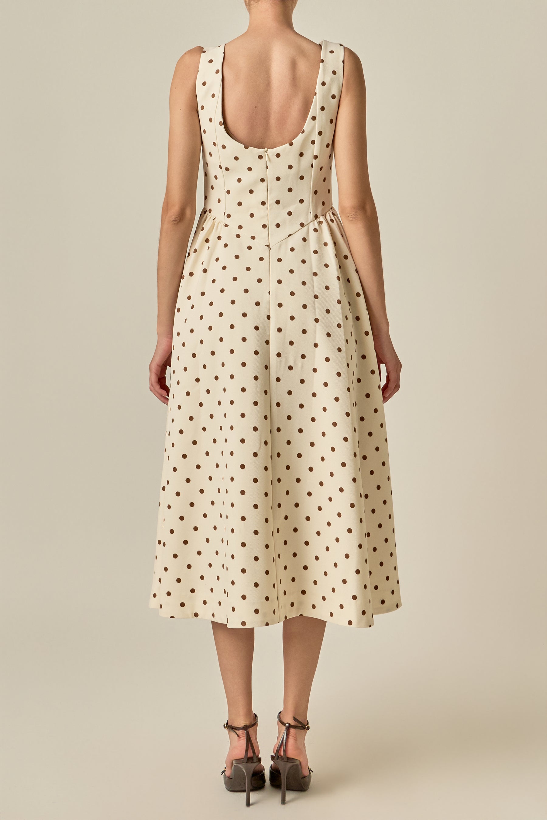 Polka Dot Midi Dress