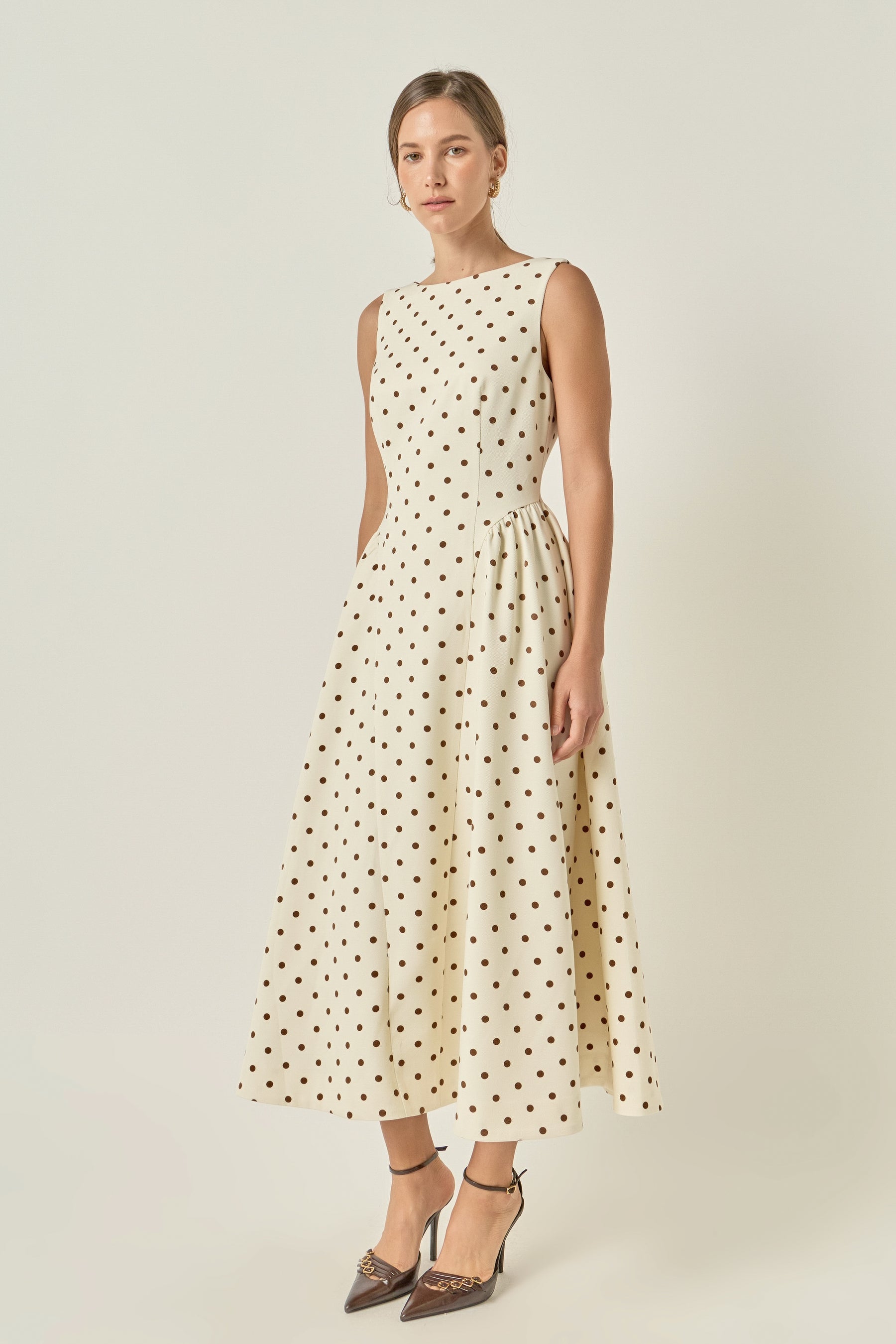Polka Dot Midi Dress