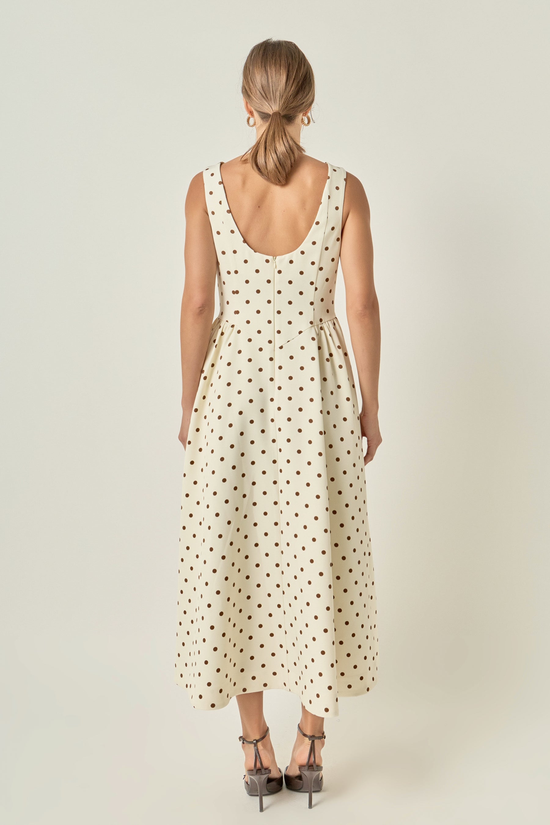 Polka Dot Midi Dress