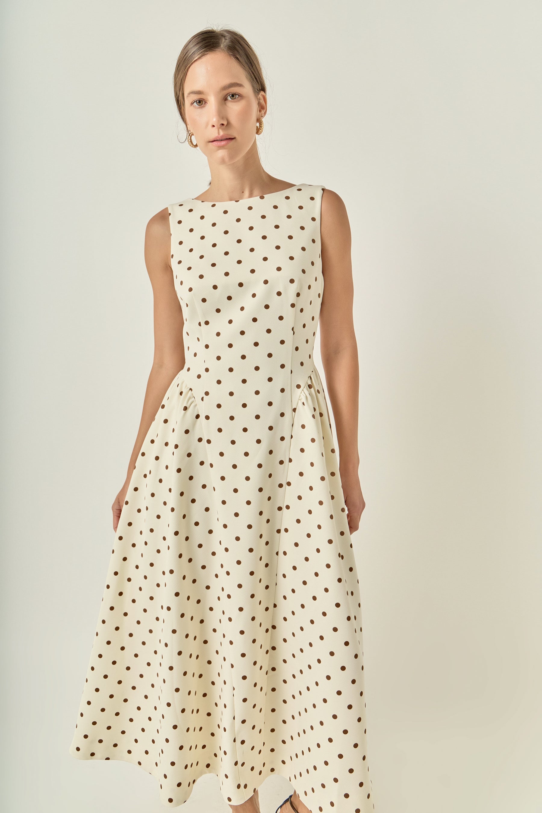 Polka Dot Midi Dress