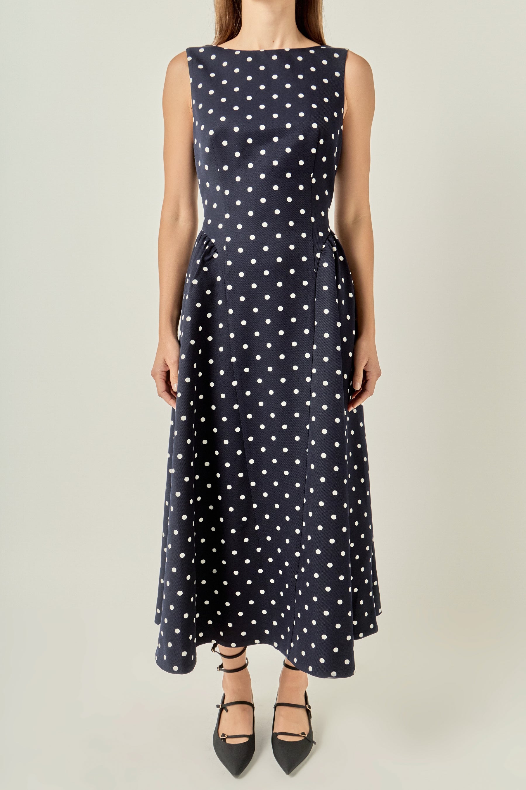Polka Dot Midi Dress
