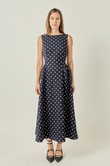 Polka Dot Midi Dress