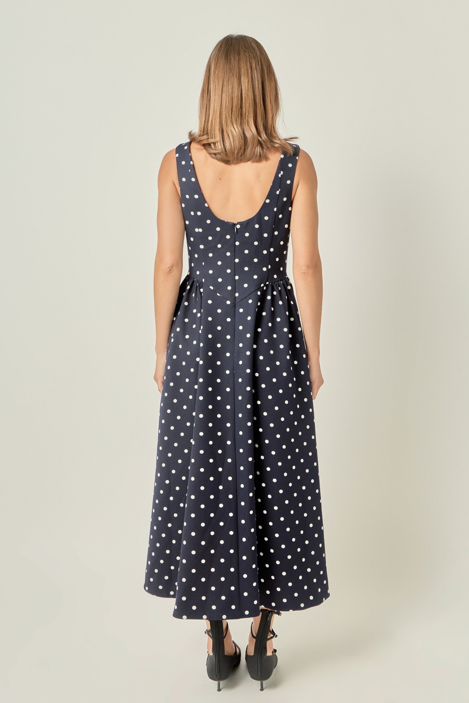Polka Dot Midi Dress