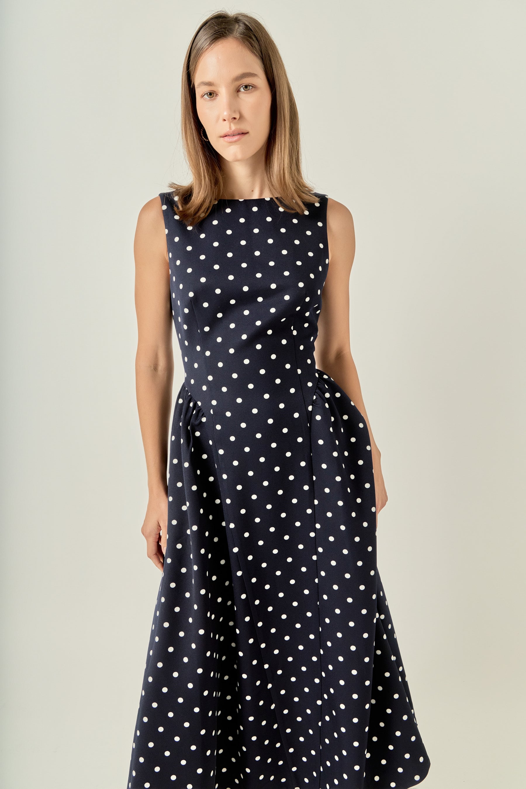 Polka Dot Midi Dress