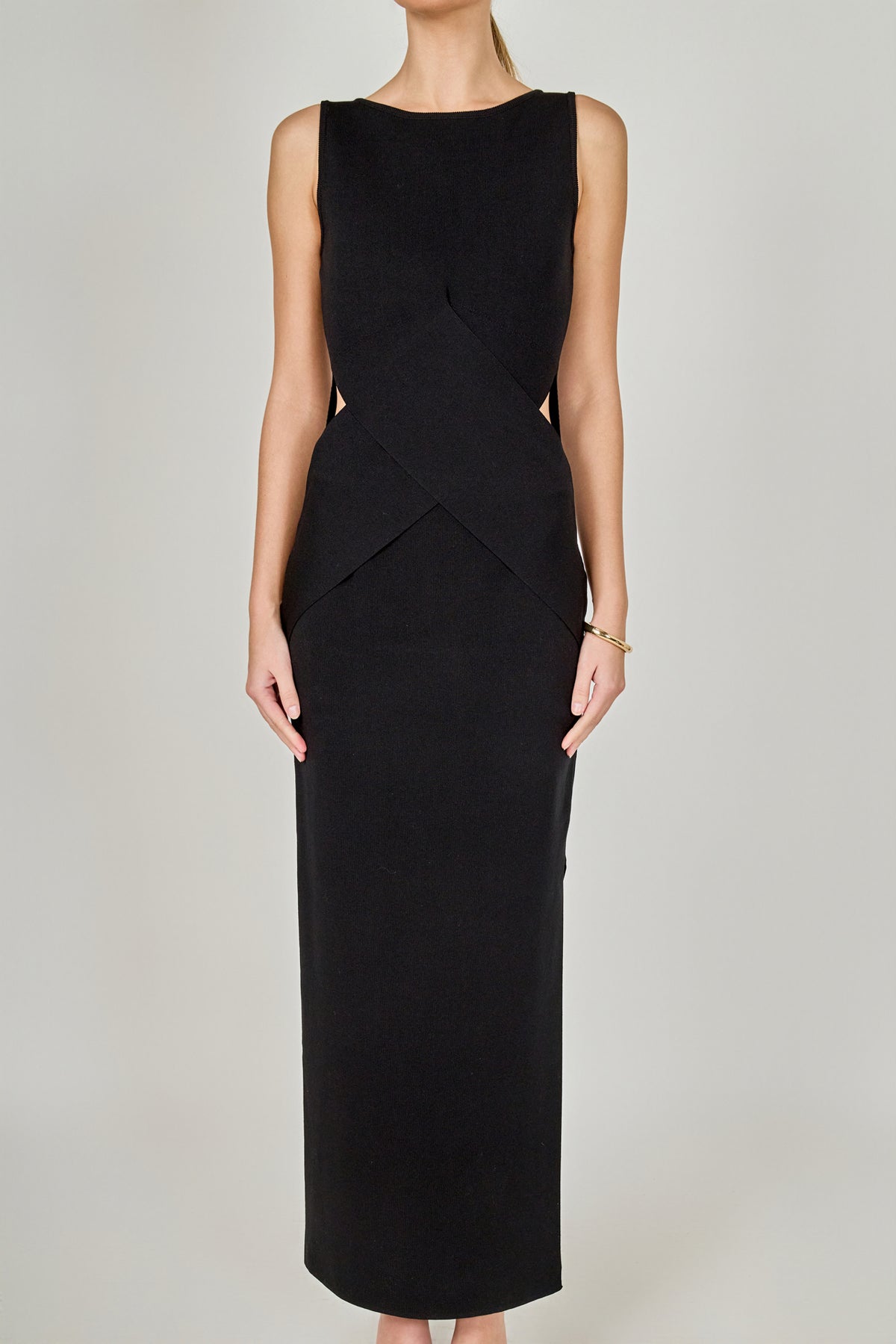 Hip Cut Out Maxi Dress