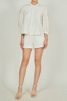 Scallop Detail Blouse