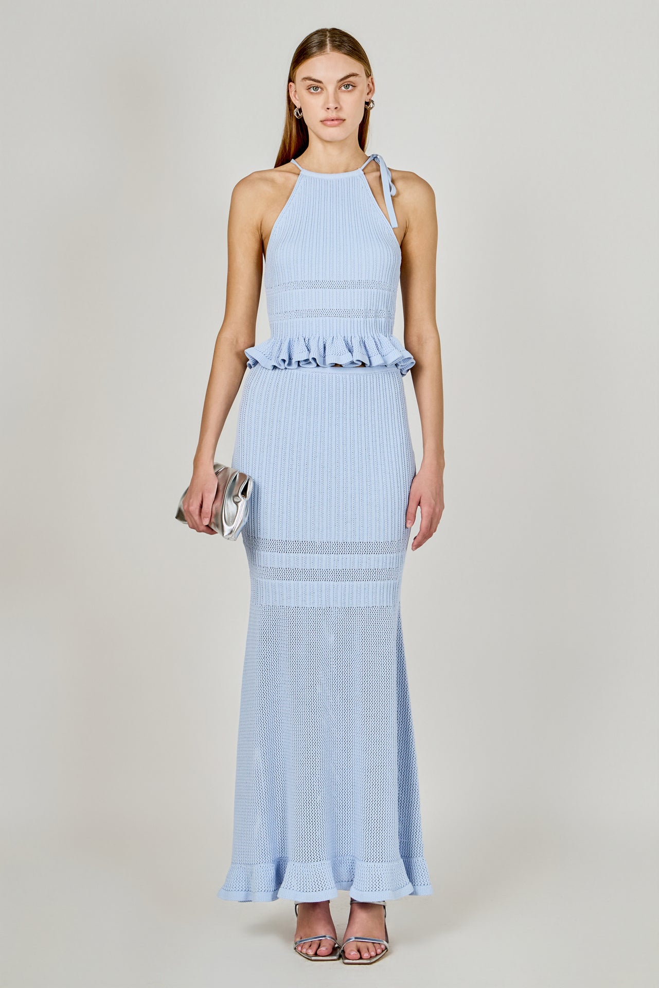 Knit Fitted Maxi Skirt
