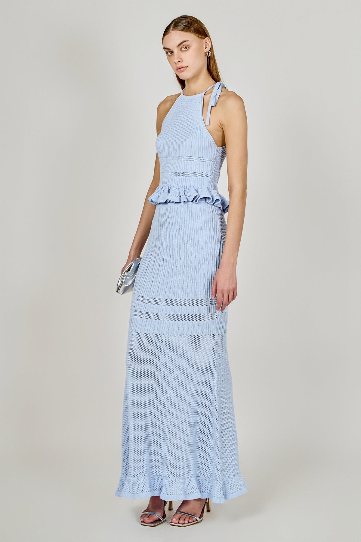 Knit Fitted Maxi Skirt