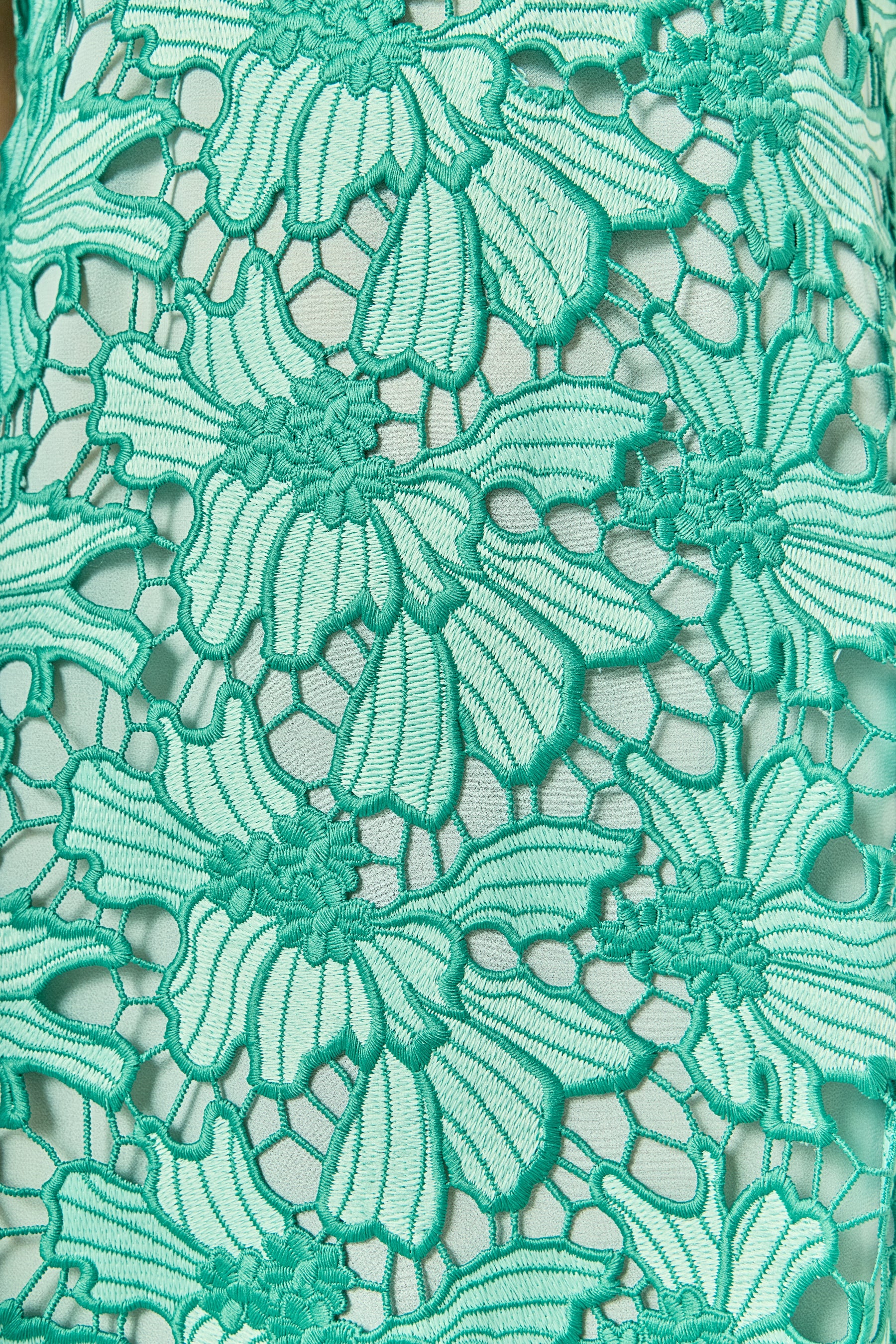Floral Lace Overlay Midi Dress