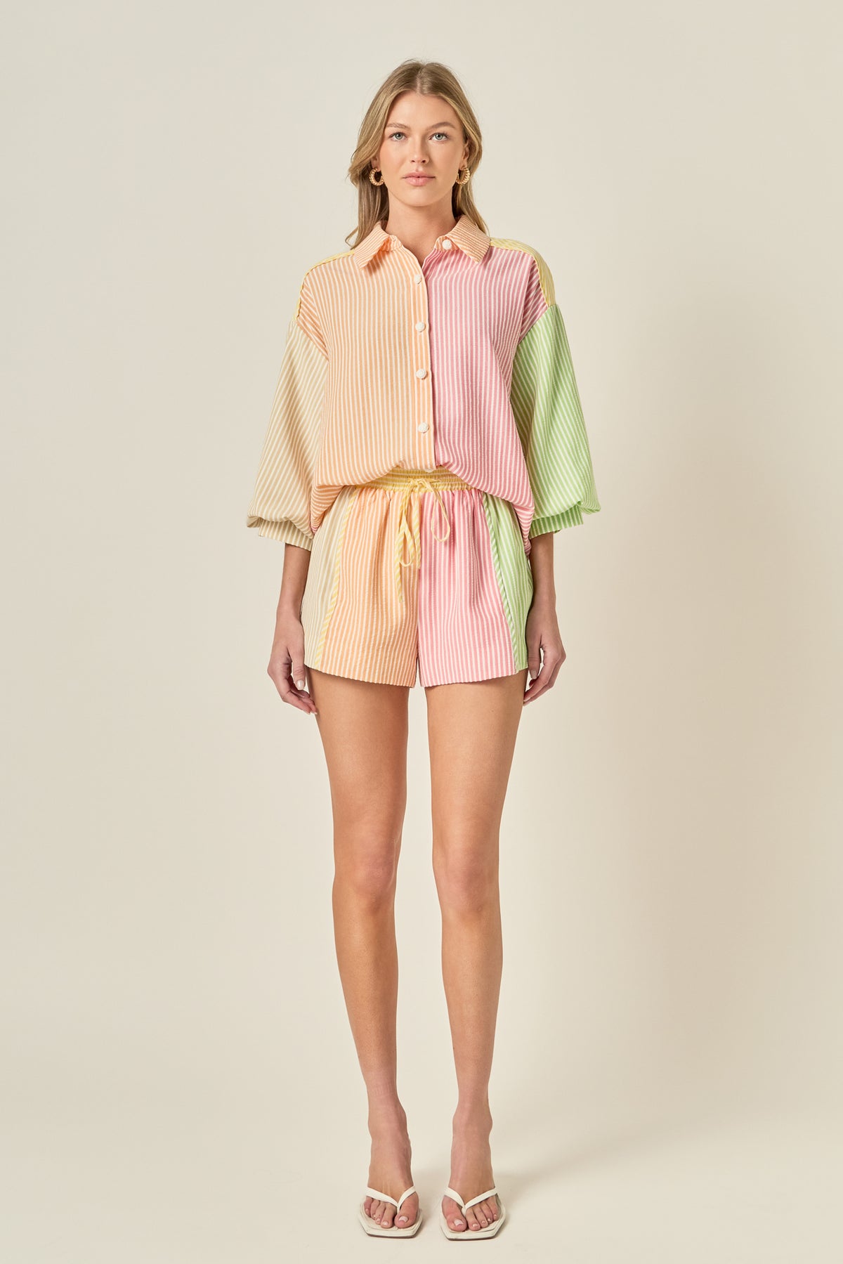 Striped Colorblock Shirt
