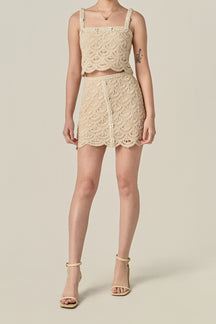 Crochet Embellished Top