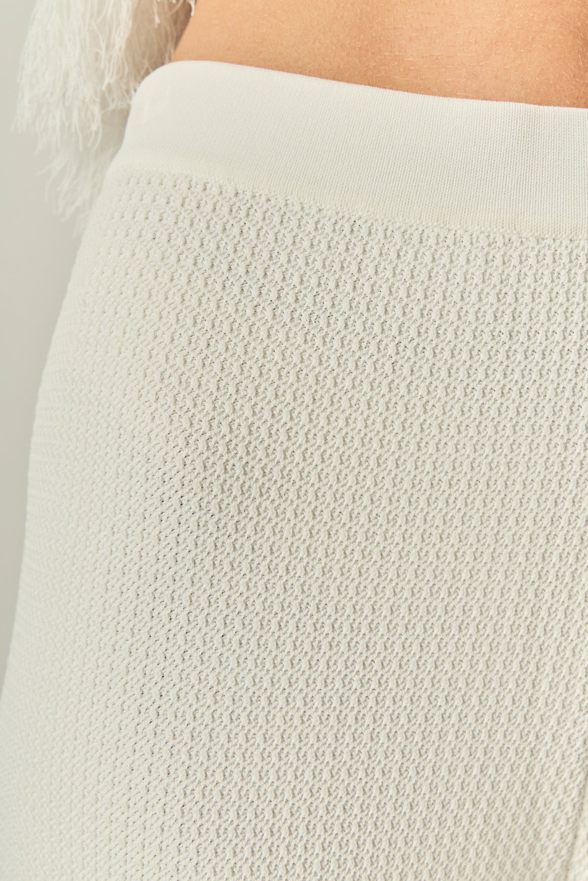 Fringe Detailed Sleeveless Knit Pants